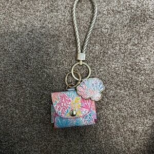 Lilly Pulitzer Airpod Pro Case with Keychain Charm/Wristlet